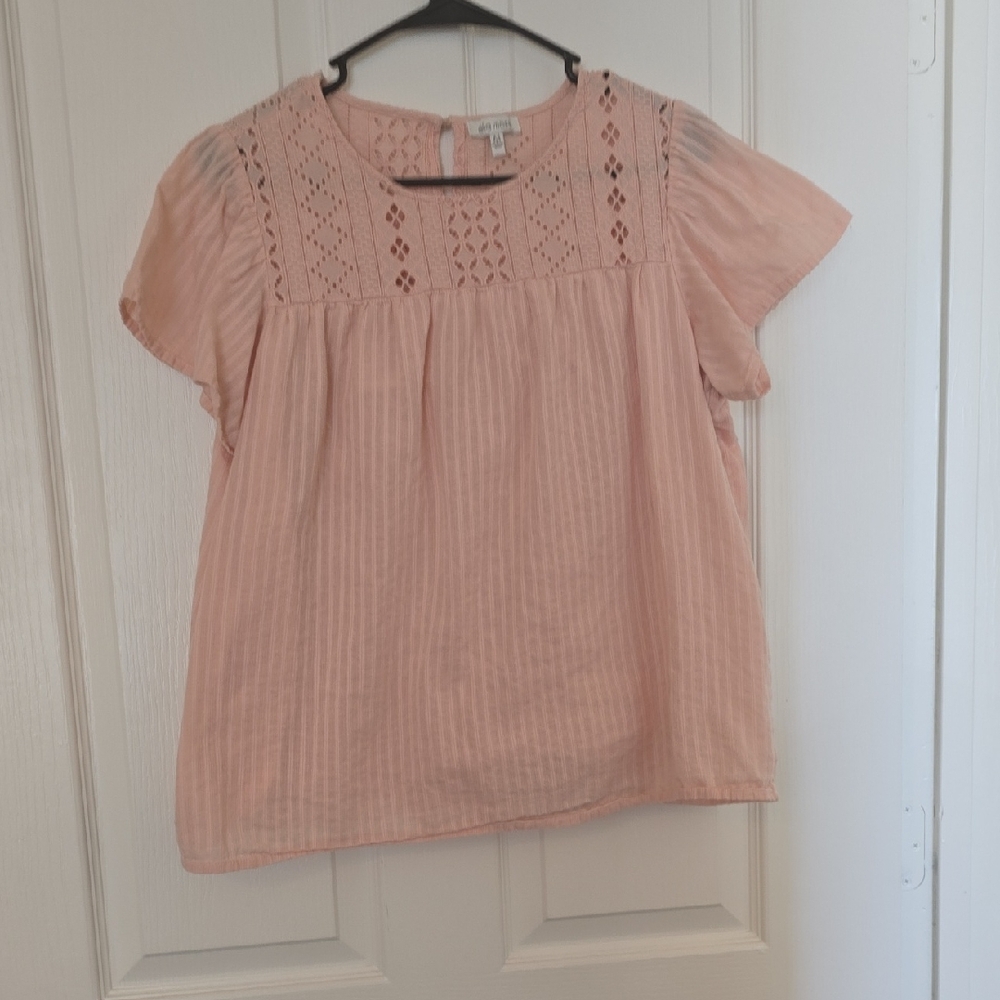 Ella Moss Blush Crochet Top